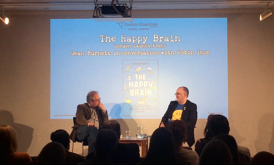 The Happy Brain Launch with Dean Burnett – Book Shambles